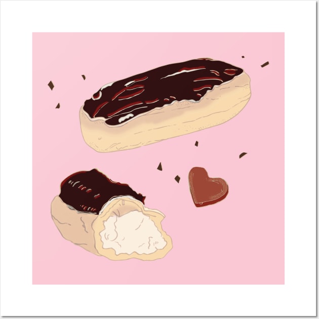 I'm Having An Eclair Wall Art by minniemorrisart